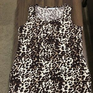 NWOT Susan Graver Chic Cheetah Printed Tank